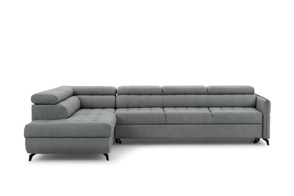 Colțar cu funcție de dormit Elarias Maxi stânga - gri șenil Perfect Harmony 85 Naroznik Elarias Maxi z funkcja de dormit stânga - gri șenil Perfect Harmony 85