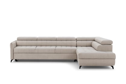 Colțar cu funcție de dormit Elarias Maxi dreapta - bej șenil Perfect Harmony 07 Naroznik Elarias Maxi z funkcja de dormit pe partea dreaptă - bej șenil Perfect Harmony 07