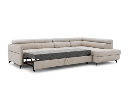 Colțar cu funcție de dormit Elarias Maxi dreapta - bej șenil Perfect Harmony 07 Naroznik Elarias Maxi z funkcja de dormit pe partea dreaptă - bej șenil Perfect Harmony 07