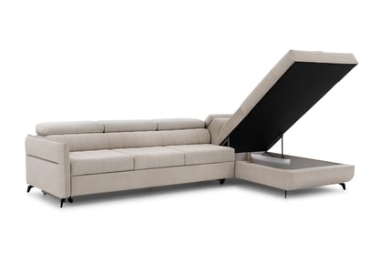 Colțar cu funcție de dormit Elarias Maxi dreapta - bej șenil Perfect Harmony 07 Naroznik Elarias Maxi z funkcja de dormit pe partea dreaptă - bej șenil Perfect Harmony 07