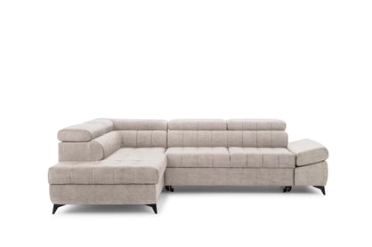 Valoris L bal oldali kinyitható sarokkanapé - bézs szövet Perfect Harmony 07 Naroznik bal oldali Valoris L z funkcja spania - bézs chenille Perfect Harmony 07