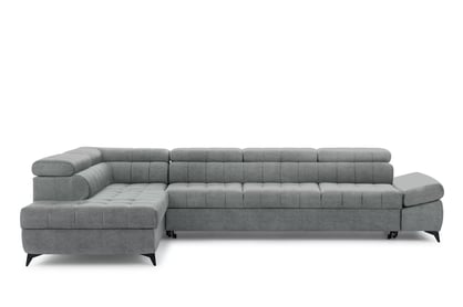 Colțar cu funcție de dormit Valoris Maxi stânga - gri șenil Perfect Harmony 85 Naroznik stânga Valoris Maxi z funkcja de dormit - gri șenil Perfect Harmony 85