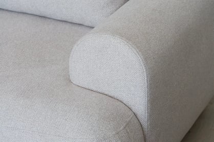 Colțar extensibil cu funcție de dormit Lotulis Mini stânga - crem material hidrofob Blur 01 Naroznik Lotulis Mini z funkcja de dormit stânga - kremowa Produse tricotate hydrofobowa Blur 01 