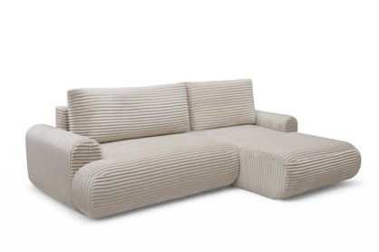 Colțar extensibil cu funcție de dormit Lotulis Mini dreapta - crem plus Tilia 03 Naroznik Lotulis Mini z funkcja de dormit pe partea dreaptă - cremă plusz Tilia 03