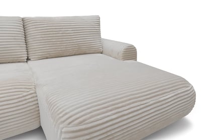 Colțar extensibil cu funcție de dormit Lotulis Mini dreapta - crem plus Tilia 03 Naroznik Lotulis Mini z funkcja de dormit pe partea dreaptă - cremă plusz Tilia 03