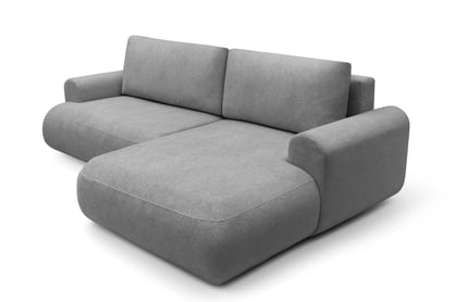 Colțar extensibil cu funcție de dormit Lotulis Mini dreapta - gri material hidrofob Blur 18 Naroznik Lotulis Mini z funkcja de dormit pe partea dreaptă - gri Produse tricotate hydrofobowa Blur 18