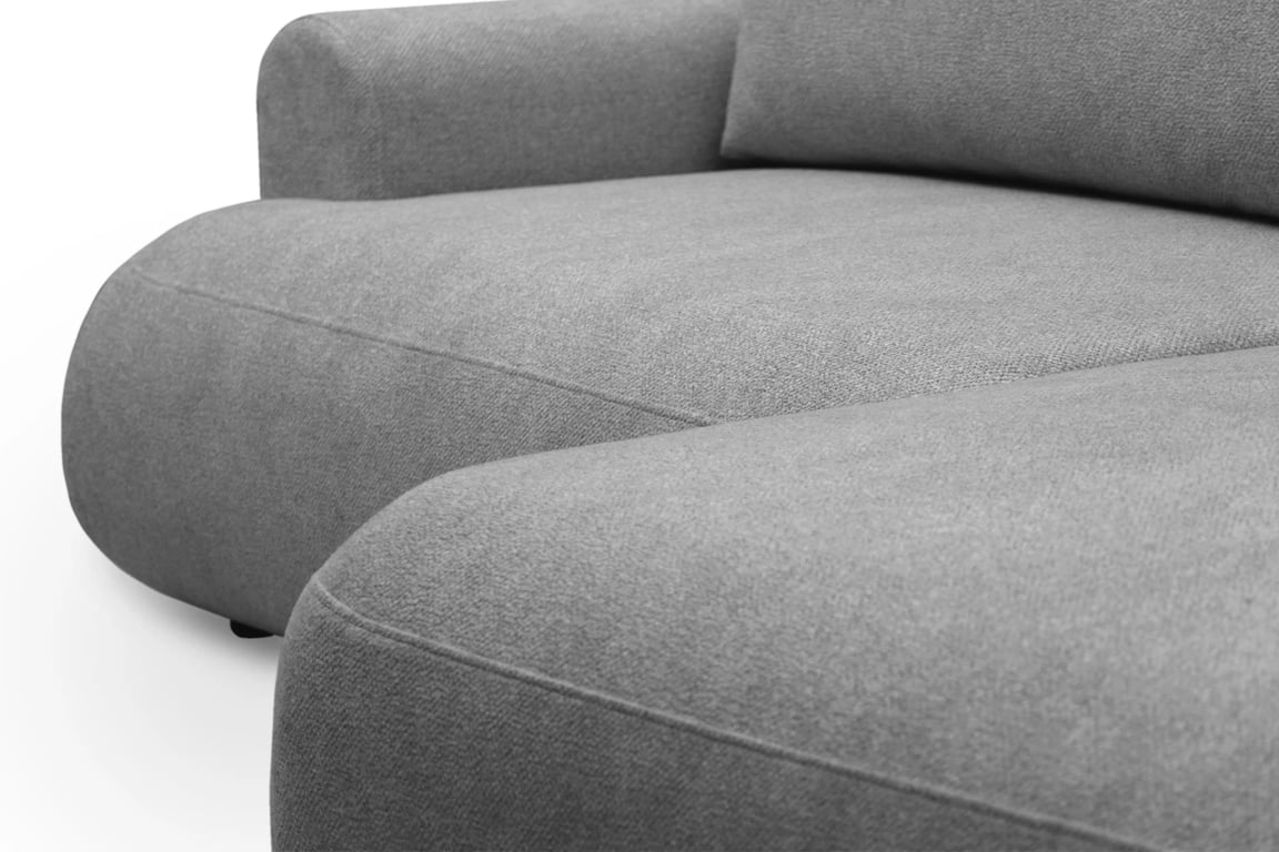 Colțar extensibil cu funcție de dormit Lotulis Mini dreapta - gri material hidrofob Blur 18 Naroznik Lotulis Mini z funkcja de dormit pe partea dreaptă - gri Produse tricotate hydrofobowa Blur 18