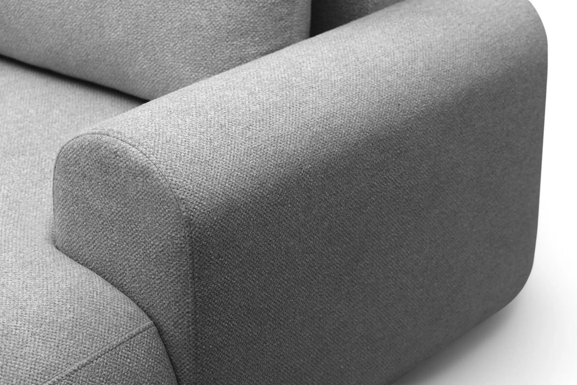 Colțar extensibil cu funcție de dormit Lotulis Mini dreapta - gri material hidrofob Blur 18 Naroznik Lotulis Mini z funkcja de dormit pe partea dreaptă - gri Produse tricotate hydrofobowa Blur 18