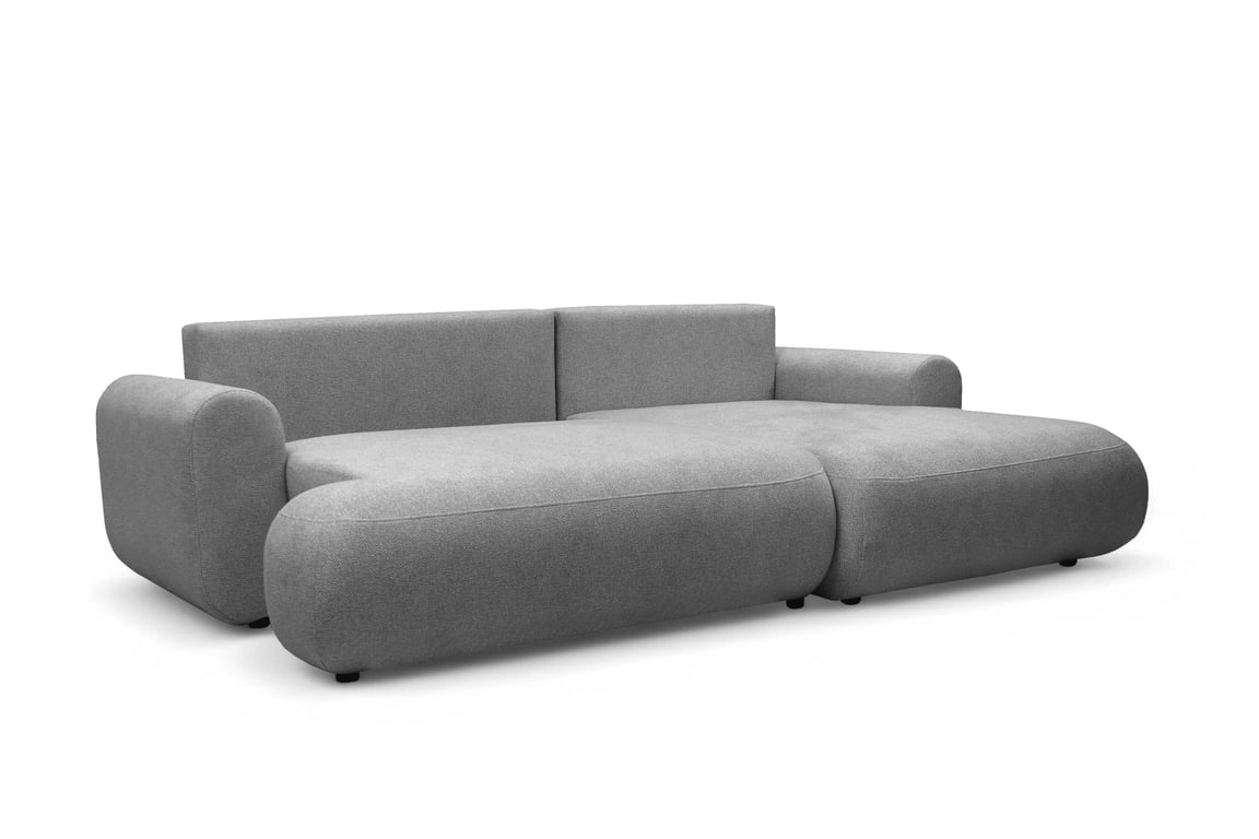 Colțar extensibil cu funcție de dormit Lotulis Mini dreapta - gri material hidrofob Blur 18 Naroznik Lotulis Mini z funkcja de dormit pe partea dreaptă - gri Produse tricotate hydrofobowa Blur 18