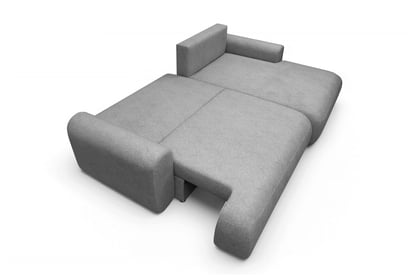Colțar extensibil cu funcție de dormit Lotulis Mini dreapta - gri material hidrofob Blur 18 Naroznik Lotulis Mini z funkcja de dormit pe partea dreaptă - gri Produse tricotate hydrofobowa Blur 18