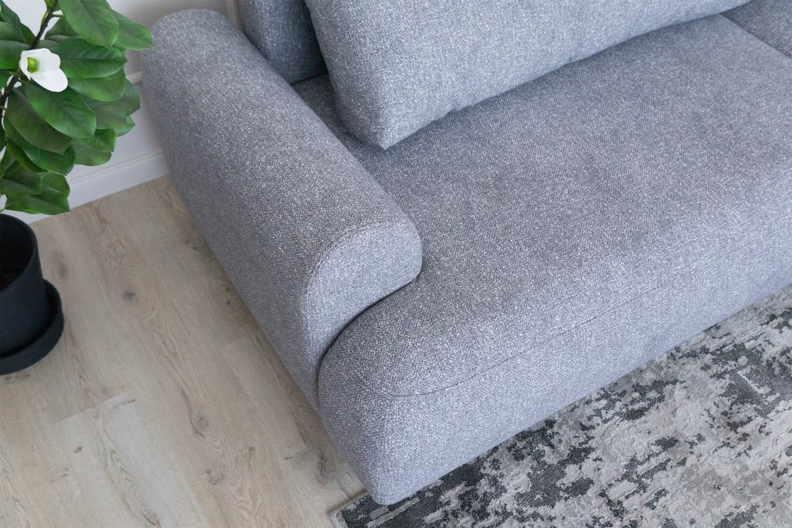 Colțar extensibil cu funcție de dormit Lotulis Mini dreapta - gri material hidrofob Blur 18 Naroznik Lotulis Mini z funkcja de dormit pe partea dreaptă - gri Produse tricotate hydrofobowa Blur 18