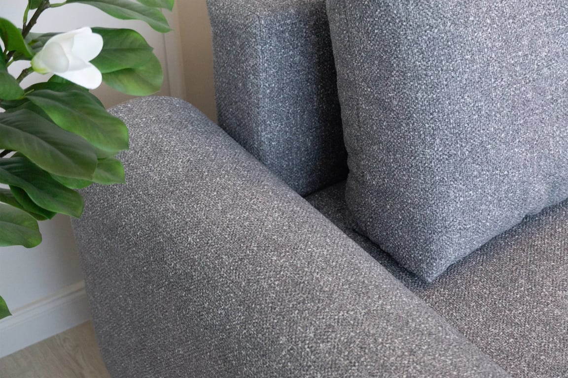 Colțar extensibil cu funcție de dormit Lotulis Mini dreapta - gri material hidrofob Blur 18 Naroznik Lotulis Mini z funkcja de dormit pe partea dreaptă - gri Produse tricotate hydrofobowa Blur 18