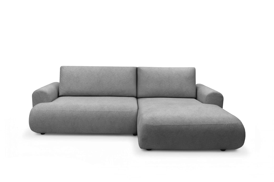 Colțar extensibil cu funcție de dormit Lotulis Mini dreapta - gri material hidrofob Blur 18 Naroznik Lotulis Mini z funkcja de dormit pe partea dreaptă - gri Produse tricotate hydrofobowa Blur 18
