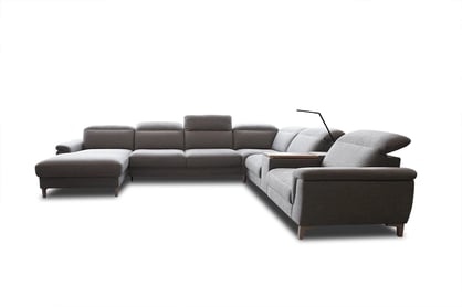 Modulárna rohová sedacia súprava s rozkladacou funkciou - elektrické Mia REC/BK -3F -TE -1,5RF -Mod -Prime -1,5RF Rohová sedacia súprava modulowy s rozkladacou funkciou- elektrické Mia REC/BK-3F-TE-1,5RF-Mod-Prime-1,5RF - látka KNC71081 Pura - bok 