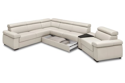 Modulárna rohová sedacia súprava s poličkou a úložným priestorom Zoom BF -2,5F -E -2,5SK -TT -EL1 -B Rohová sedacia súprava nowoczesny