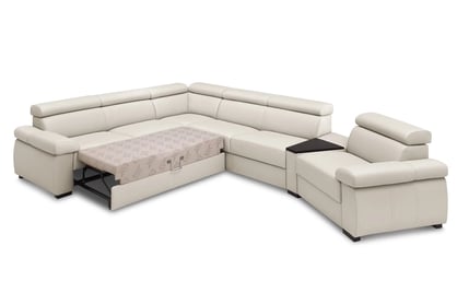 Modulárna rohová sedacia súprava s poličkou a úložným priestorom Zoom BF -2,5F -E -2,5SK -TT -EL1 -B Rohová rozkladacia sedačka