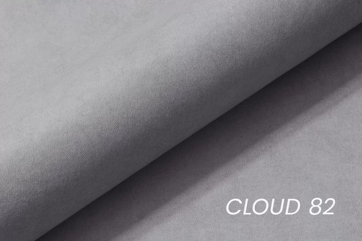 Valoris L jobb oldali kinyitható sarokkanapé - szürke, könnyen tisztítható velúr Cloud 82 Naroznik jobb oldali Valoris L z funkcja spania - szürke Velúr latwoczyszczacy Cloud 82