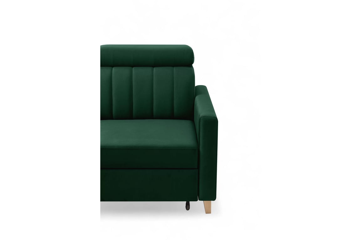 Colțar cu funcție de dormit Vario universal - verde catifea Bluvel 78 Naroznik Vario z funkcja de dormit uniwersalny prawo/stânga - verde catifea Bluvel 78