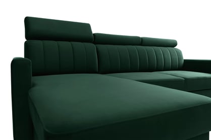 Colțar cu funcție de dormit Vario universal - verde catifea Bluvel 78 Naroznik Vario z funkcja de dormit uniwersalny prawo/stânga - verde catifea Bluvel 78