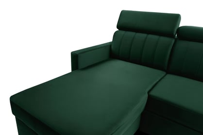 Colțar cu funcție de dormit Vario universal - verde catifea Bluvel 78 Naroznik Vario z funkcja de dormit uniwersalny prawo/stânga - verde catifea Bluvel 78