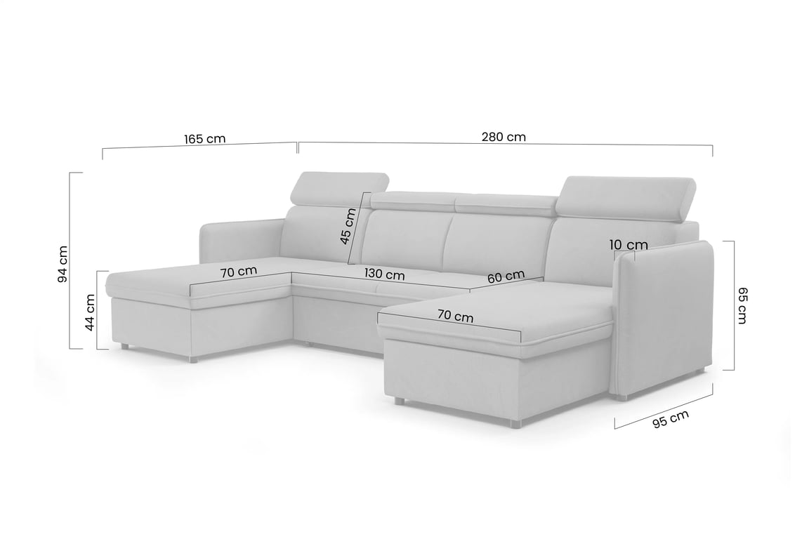 Colţar Barcelia U extensibil - țesătură de acoperire Enjoy New 41 Colțar cu funcție de dormit Barcelia U - zielona țesătură de acoperire hydrofobowa Enjoy New 41