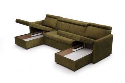 Colţar Barcelia U extensibil - țesătură de acoperire Enjoy New 41 Colțar extensibila Barcelia U - zielona țesătură de acoperire hydrofobowa Enjoy New 41