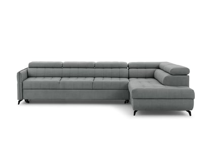 Elarias Maxi sarokkanapé, jobb oldali, kinyitható - szürke Perfect Harmony 85 chenille - Korlátozott készlet Kinyitható sarokkanapé Elarias Maxi jobb oldali - szürke chenille Perfect Harmony 85 - Korlátozott ajánlat