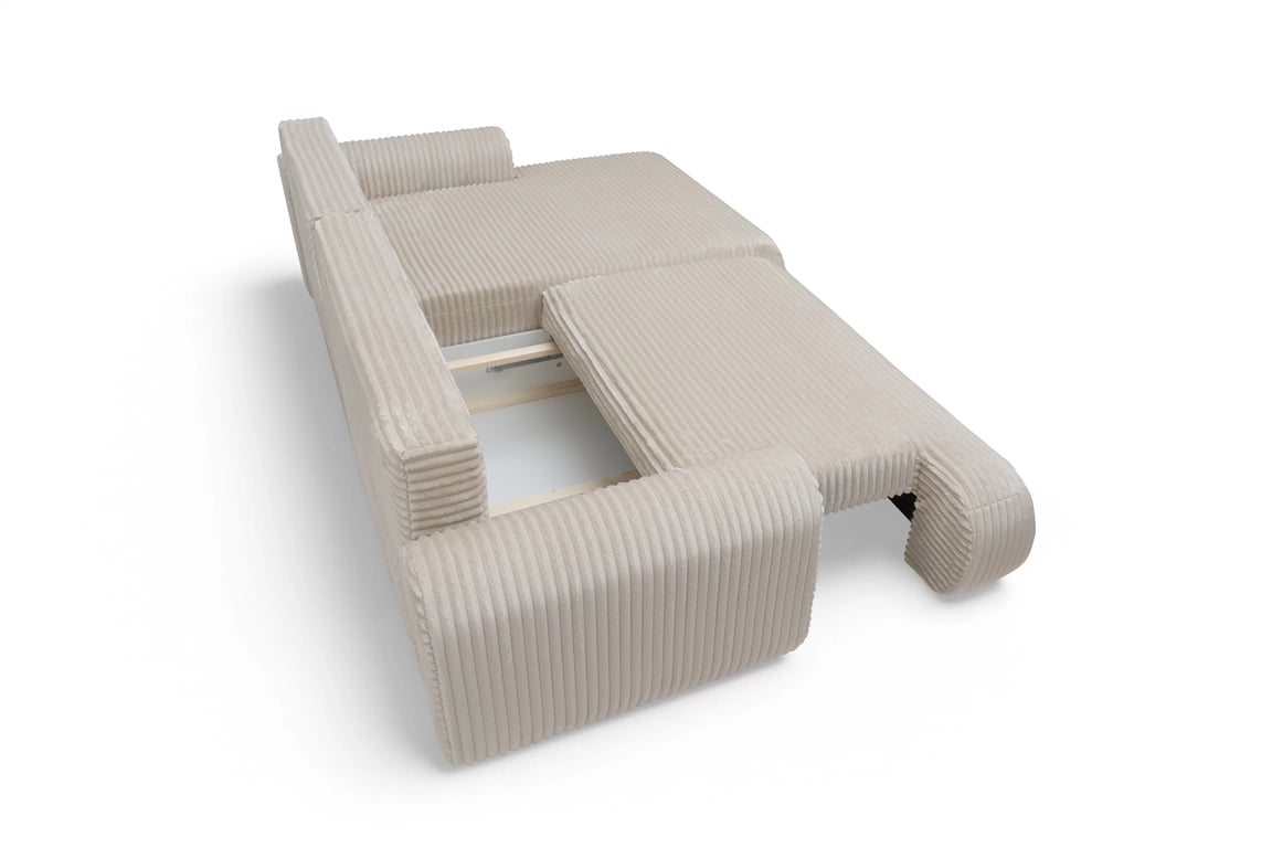 Colțar extensibil cu funcție de dormit Lotulis Mini dreapta - crem plus Tilia 03 Naroznik z funkcja de dormit Lotulis Mini pe partea dreaptă - cremă plusz Tilia 03