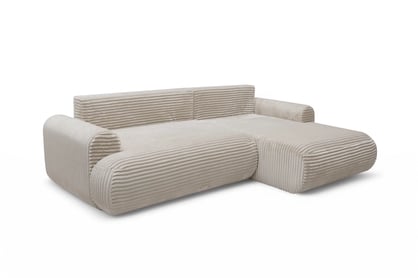 Colțar extensibil cu funcție de dormit Lotulis Mini dreapta - crem plus Tilia 03 Naroznik z funkcja de dormit Lotulis Mini pe partea dreaptă - cremă plusz Tilia 03