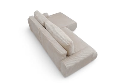 Colțar extensibil cu funcție de dormit Lotulis Mini dreapta - crem plus Tilia 03 Naroznik z funkcja de dormit Lotulis Mini pe partea dreaptă - cremă plusz Tilia 03