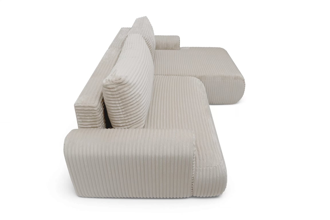 Colțar extensibil cu funcție de dormit Lotulis Mini dreapta - crem plus Tilia 03 Naroznik z funkcja de dormit Lotulis Mini pe partea dreaptă - cremă plusz Tilia 03