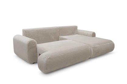Colțar extensibil cu funcție de dormit Lotulis Mini dreapta - crem plus Tilia 03 Naroznik z funkcja de dormit Lotulis Mini pe partea dreaptă - cremă plusz Tilia 03