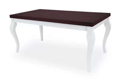 Rozkládací jídelní stůl Fiorini 140-180 cm - palisandr / bílé nohy