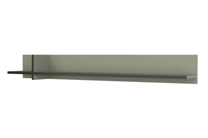 Gramon fali polc 180 cm - zöld / fekete