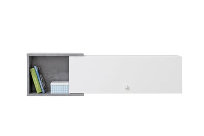 Sigma SI13 polc - lux fehér / beton szürke