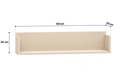 Marla fali polc 90 cm - sivatagi homok polc függő Marla 90 cm - piasek pustyni