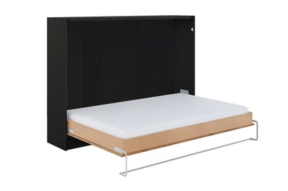 Sklápěcí postel horizontální Loft 140x200 Basic New Elegance - Černý / Dub lancelot Polkotapczan Basic 140x200 horizontální - černá / dub lancelot