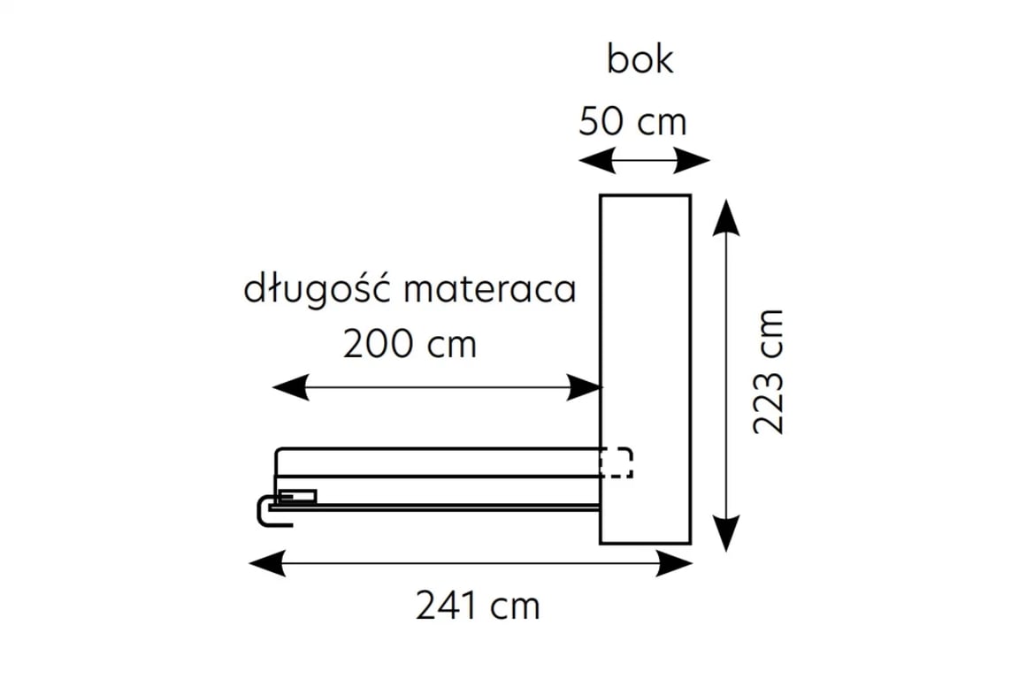 Canapea extensibilă verticală Genius 120x200 - congo / cașmir Polkotapczan pionowy Genius 120x200 - congo / cașmir