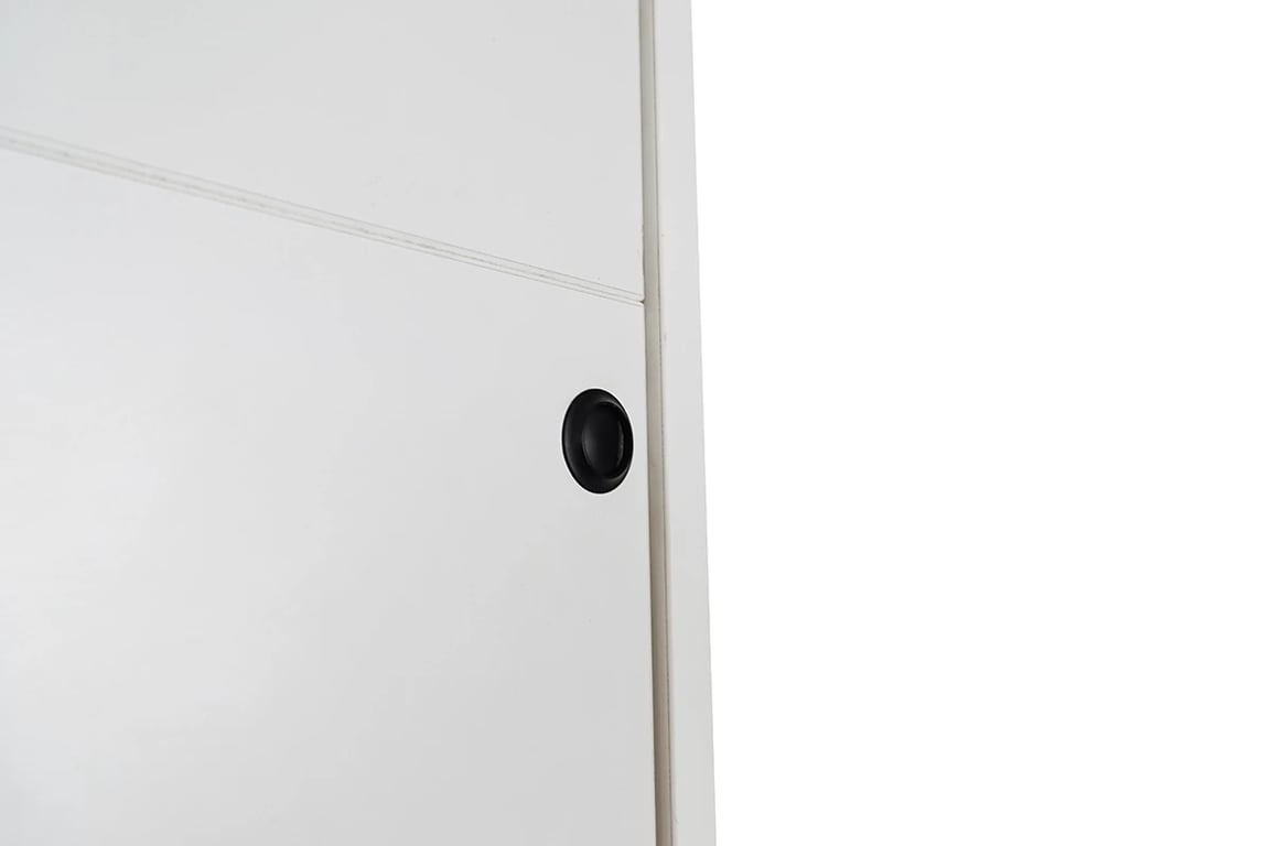 Vertikálna sklápacia posteľ Modern 160x200 cm - biely mat Predná časť sklápacej postele