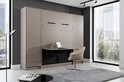 Pat rabatabil Basic 140x200 vertical cu masă de scris - casmir polkotapczan s psacím stolem