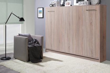 Pat rabatabil Basic orizontal 90x200  - stejar deschis sonoma horizontální sklápěcí postel