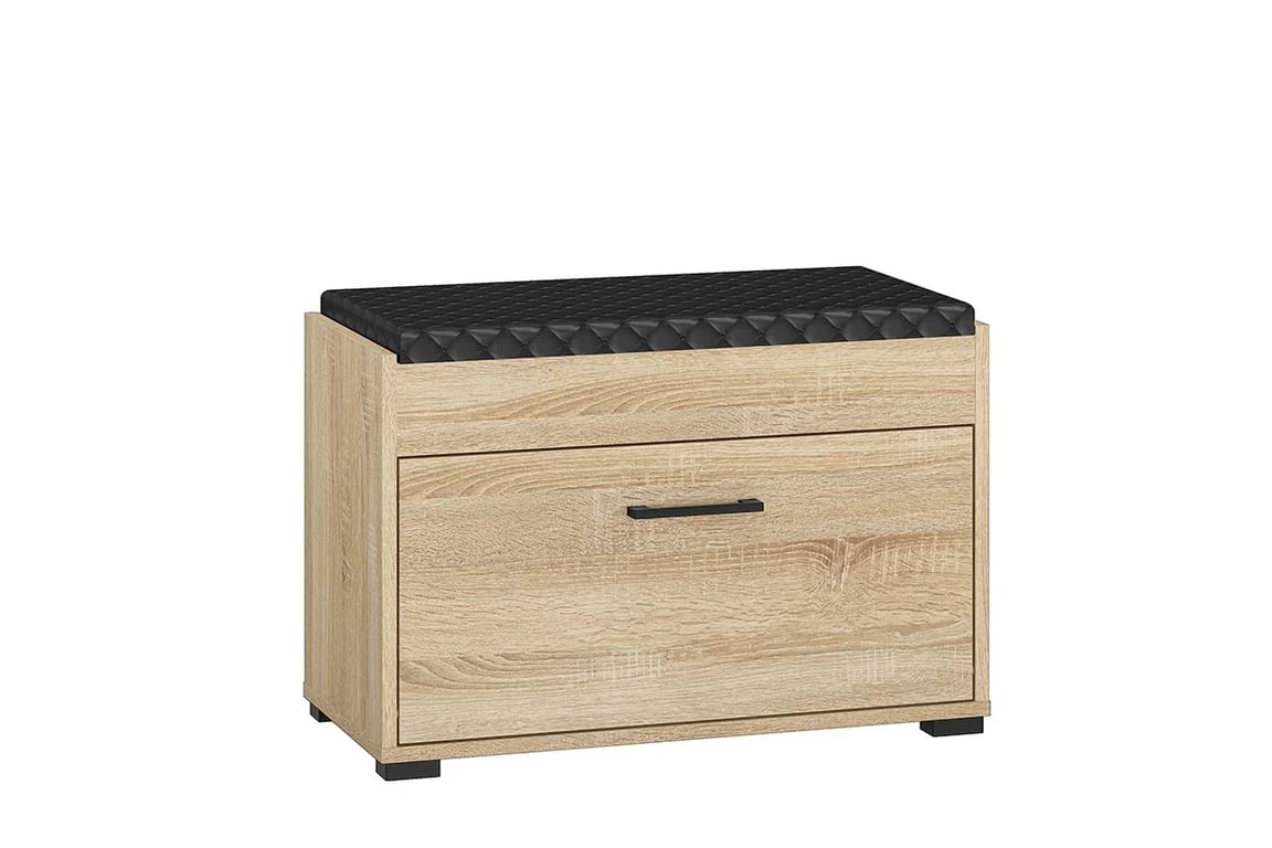 Botník Migoz 70 cm s otevíracím sedákem - dub sonoma světlý Skříňka na butu pro předsíně