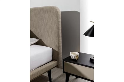 Pat tapițat Prato 160x200 cu cadru Lozko Tapițată Prato 160x200 ze stelazem - wezglowie