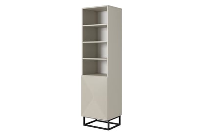 Bibliotecă Asha 50 cm pe picioare din metal negru - cașmir Regal Asha 50 cm pe bază de metal - cașmir