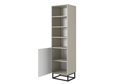 Bibliotecă Asha 50 cm pe picioare din metal negru - cașmir Regal Asha 50 cm pe bază de metal - cașmir