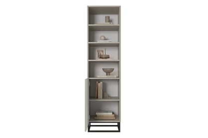 Bibliotecă Asha 50 cm pe picioare din metal negru - cașmir Regal Asha 50 cm pe bază de metal - cașmir