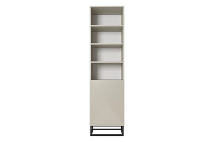 Bibliotecă Asha 50 cm pe picioare din metal negru - cașmir Regal Asha 50 cm pe bază de metal - cașmir