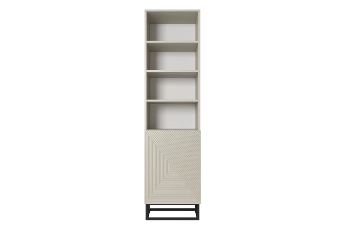 Bibliotecă Asha 50 cm pe picioare din metal negru - cașmir Regal Asha 50 cm pe bază de metal - cașmir