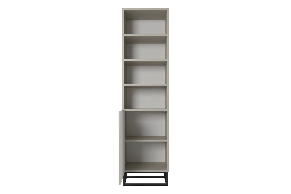 Bibliotecă Asha 50 cm pe picioare din metal negru - cașmir Regal Asha 50 cm pe bază de metal - cașmir