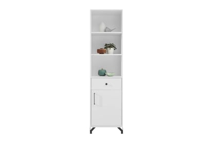 Raft Bergen 50 cm cu sertare - alb